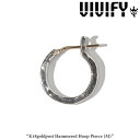 VIVIFY(ヴィヴィファイ)(ビビファイ) K18goldpost Hammered Hoop Pierce(M)【オーダーメイド受注生産】【キャンセル不可】...