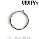 VIVIFY(ヴィヴィファイ)(ビビファイ) Hammered Hoop Pierce(XL)w/gold【オーダーメイド受注生産】【キャンセル不可】【VIVI...