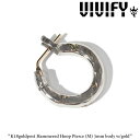 VIVIFY(ヴィヴィファイ)(ビビファイ) K18goldpost Hammered Hoop Pierce(M)3mm body w/gold【オーダーメイ...