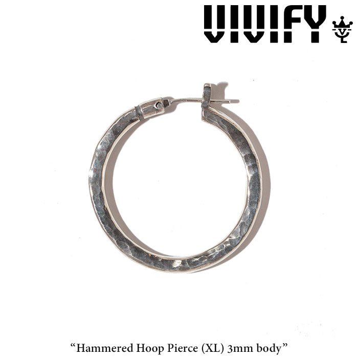 VIVIFY(BBt@C)(rrt@C) Hammered Hoop PierceiXLj3mm bodyyI[_[Ch󒍐YzyLZszyVIVIFY sAXzyVFP-208z