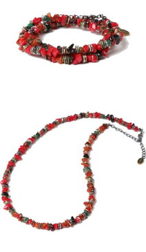 VIVIFY x RADIO EVAPebble &Metal Chip's Beads Cord/式波・アスカ・ラングレー【エヴァンゲリオン 公式アクセサリー】【evangelion】【受注生産 オーダーメイド】【キャンセル不可】