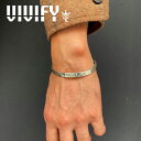 VIVIFY(ヴィヴィファイ)(ビビファイ)Back Hallmarks Bangle/Mirror finish/Middle【VIVIFY バングル】【VFB-180】【オーダーメイド ハンドメイド 受注生産】【キャンセル不可】