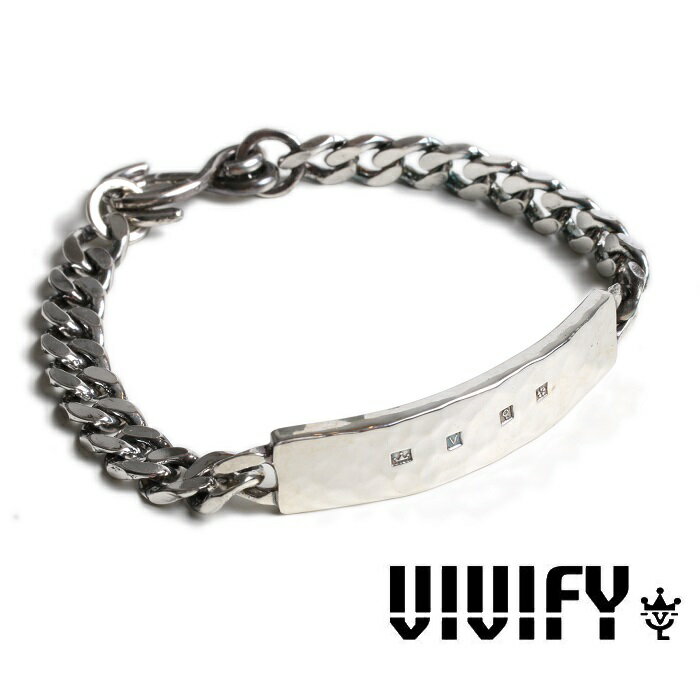 VIVIFY(ヴィヴィファイ)(ビビファイ)Hallmarks ID Bracelet/ Mirror Finish【VIVIFY ブレスレット】【V..