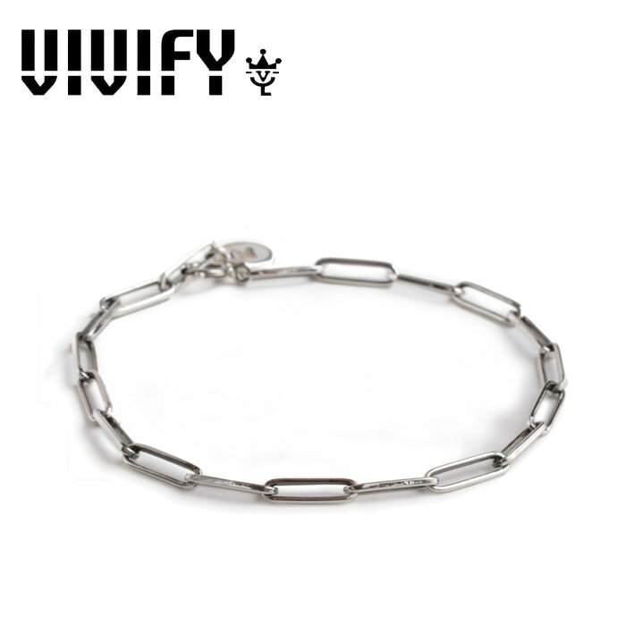 ビビファイ ブレスレット メンズ VIVIFY(ヴィヴィファイ)(ビビファイ)Rectangle Chain Bracelet【VIVIFY ブレスレット】【VFBL-001】【オーダーメイド ハンドメイド 受注生産】【キャンセル不可】