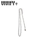 VIVIFY(ヴィヴィファイ)(ビビファイ)Rectangle Chain Necklace Long【VIVIFY ネックレス】【VFCL-007】【オーダーメイド ハンドメイド 受注生産】【キャンセル不可】