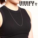 VIVIFY(ヴィヴィファイ)(ビビファイ)Snake Chain Thin Necklace(65cm)【VIVIFY ネックレス】【VFCL-008】【オーダーメイド ハンドメイド 受注生産】【キャンセル不可】