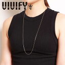VIVIFY(ヴィヴィファイ)(ビビファイ)Snake Chain Thin Necklace(80cm)【VIVIFY ネックレス】【VFCL-009】【オーダーメイド ハンドメイド 受注生産】【キャンセル不可】