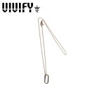 VIVIFY(ヴィヴィファイ)(ビビファイ)K10 Hammered Rectangle Top Necklace