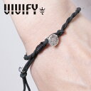 VIVIFY(ヴィヴィファイ)(ビビファイ)Melted Texture Button Nubuck Cord Bracelet 【VIVIFY ブレスレット】...