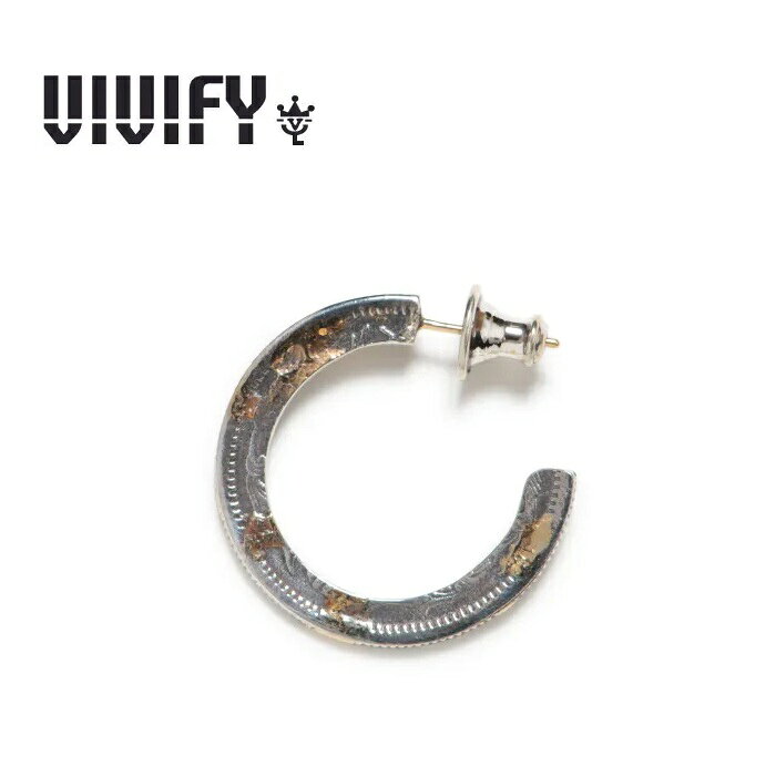 VIVIFY(ヴィヴィファイ)(ビビファイ)K18gold post 50 Sen Coin Giza Edge Line Pierce(L) w/gold【ピアス】【VFP-315】【オーダーメイド ハンドメイド 受注生産】【キャンセル不可】
