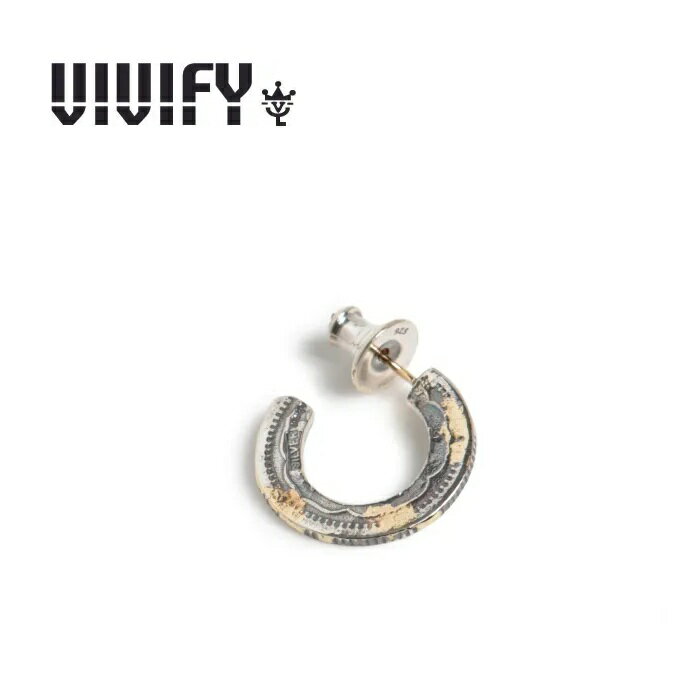 VIVIFY(ヴィヴィファイ)(ビビファイ)K18gold post 50 Sen Coin Giza Edge Line Pierce(S) w/gold【ピアス】【VFP-317】【オーダーメイド ハンドメイド 受注生産】【キャンセル不可】