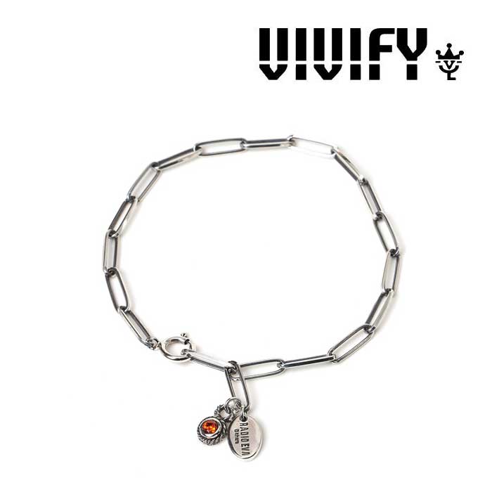 VIVIFY x RADIO EVAEVANGELION Rectangle Chain Bracelet 【エヴァンゲリオン 公式アクセサリー evangelion】【受注生産 オーダーメイド】【VRE- A108】【キャンセル不可】【vivify ブレスレット】