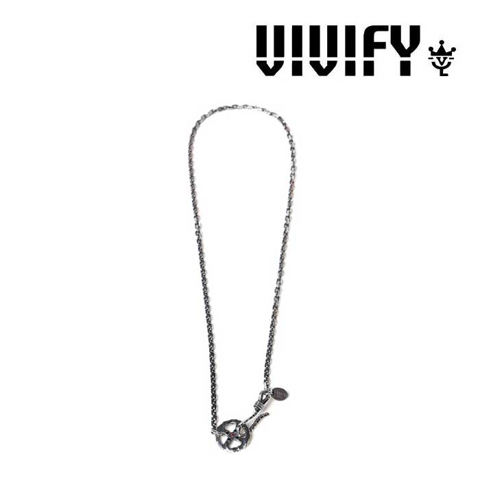 VIVIFY x RADIO EVAEVANGELION X Wheel Clasp Chain (NERV)【エヴァンゲリオン 公式アクセサリー evangelion】【受注生産 オーダーメイド】【VRE- A112a】【キャンセル不可】【vivify ネックレス】