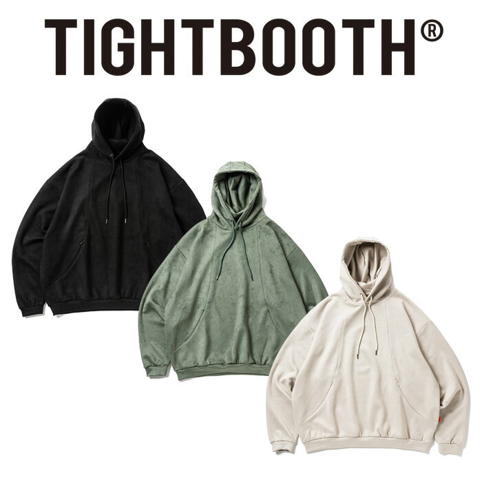 TIGHTBOOTH PRODUCTION (タイトブース プロダクション)SUEDE HOODIE 【フーディー】【FW25-SW06】【TIGHTBOOTH PRODUCTION タイトブースプロダクション TBPR インタープレイ INTERPLAY】