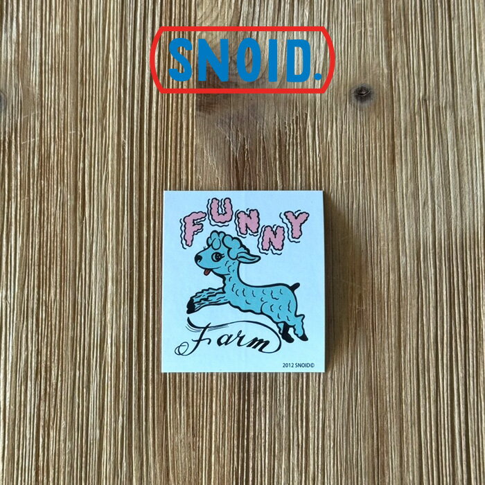 Rakuten - SNOID(スノイド)FUNNY Farm STICKER 【ステッカー】【RAT HOLE STUDIO】