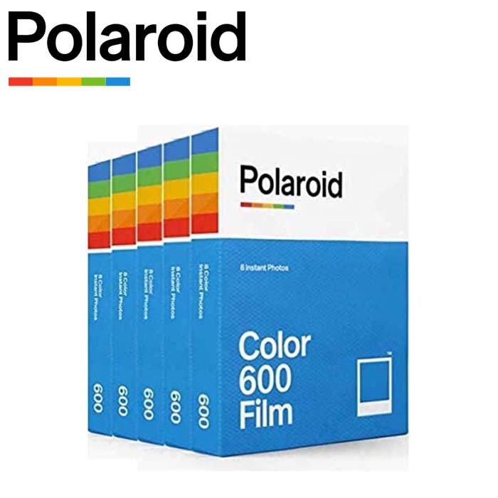 Polaroid インスタントフィルム Color Film for 600 ×40 Film Pack カラーフィルム 8枚×5パック入り