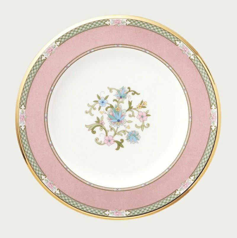 【Noritake（ノリタケ）】（ヨシノ）　22cmプレート　(ピンク)