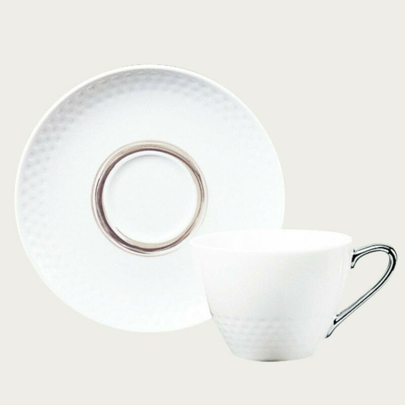 乐天商城 - 【Noritake（ノリタケ）】（アミ）　ティー・コーヒー碗皿　（銀）