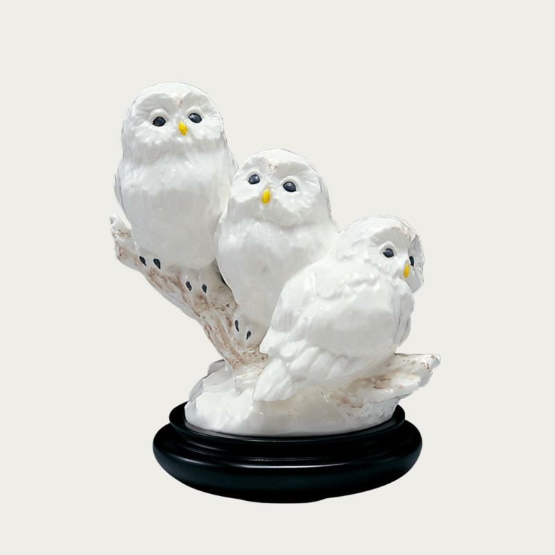 Rakuten - 【Noritake（ノリタケ）】　置物　フクロウ　三兄弟