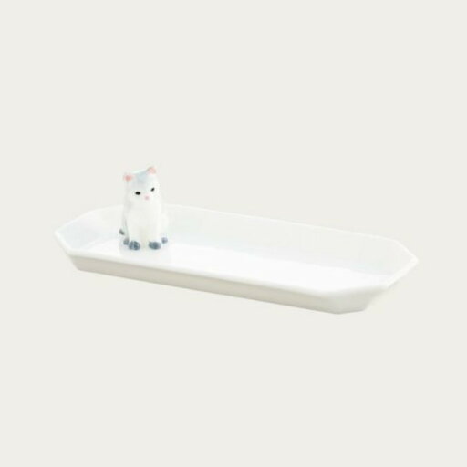 【Noritake(ノリタケ)】 フィギュリン付きトレイ (八角) (猫・グレー)12月入荷予定です。 【Noritake(ノリタケ)】 フィギュリン付きトレイ (八角) (猫・グレー)12月入荷予定です。
