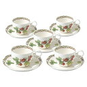 【Noritake(ノリタケ)】(オーチャードガーデン) ティー・コーヒー碗皿セット(5客)