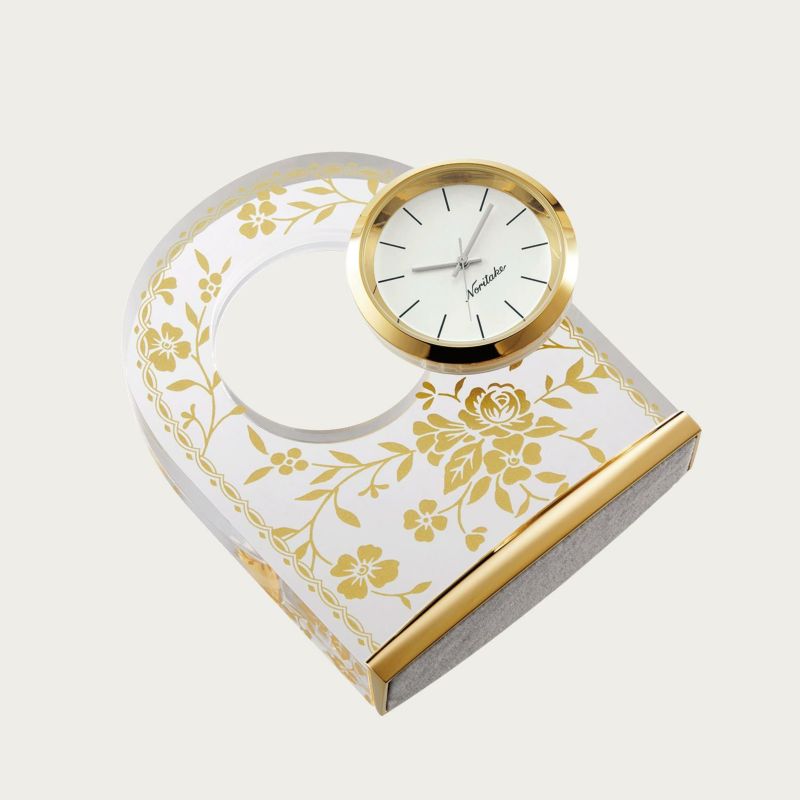 【Noritake(ノリタケ)】[メゾンコレクション] ローズゴールド 置時計 (ドーム型) [2]