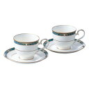 【Noritake(ノリタケ)】(エセックスコート) ティー・コーヒー碗皿ペアセット