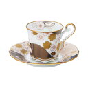 【Noritake(ノリタケ)】(あやみなも) コーヒー碗皿 (桜金銀彩)
