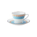 【Noritake（ノリタケ）】（ハミングブルー） ティー コーヒーカップ＆ソーサー