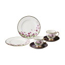 【Noritake(ノリタケ)】(すみれ) ティータイムペアセット