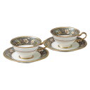 【Noritake(ノリタケ)】(サブライム) ティー・コーヒー碗皿ペアセット