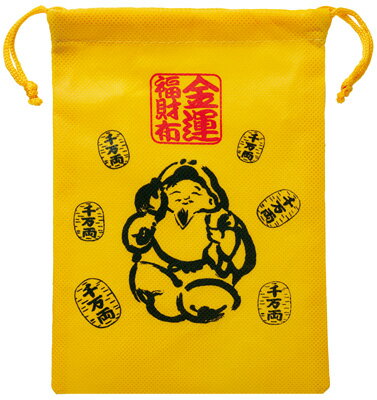樂天商城 - 【代引き不可】不織布金運巾着袋 　大黒様　【ご注文単位50個】