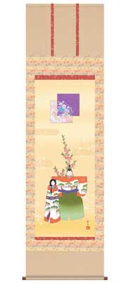 樂天商城 - 掛け軸（桃の節句） 立雛（尺五）／伊藤香旬