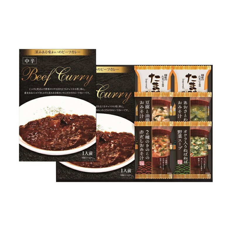 ビーフカレー&フリーズドライスープ詰合せ M2518-114