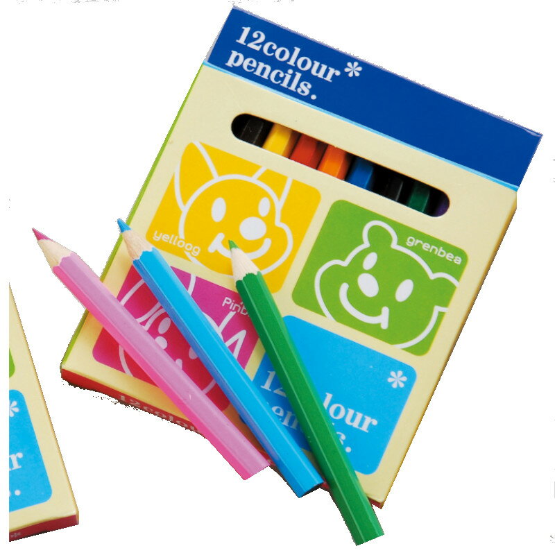 【代引不可】　パステル12色カラーペンシル　【ご注文単位20個】 　1825-01