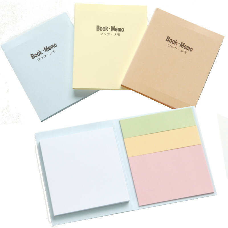 ※ご注意 こちらの商品は30個単位で注文して下さい。 ●袋サイズ／85×100×5mm ●商品サイズ／95×78×5mm ●材質／紙 ●色・柄／3色アソート ●1個／80円（税別） ●内容／メモ40枚、付箋10枚×3本【引き出物　引出物　香...