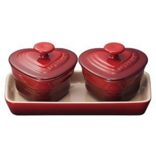 【LE CREUSET（ル・クルーゼ）】　ルクルーゼ プチラムカンダムールセット (チェリーレッド)のサムネイル