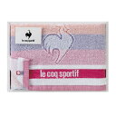 la coq sportif ルコック ビッグロゴ スポーツタオル (ピンク) B1051-606