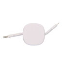 【代引不可】 リール式3in2 ケーブル (ホワイト) MA097