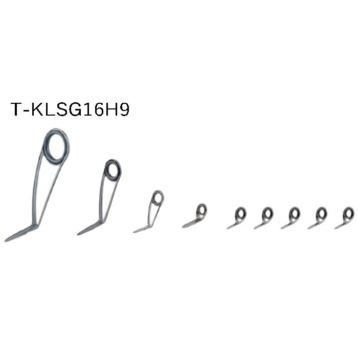 T-KLSG16H9 ガイドセット トップガイド別売り Tカラー チタンSiC SIC エギングセット 富士工業 Fuji工業 ハイテンシルチタンフレーム SiCリング ソルトルアー エギング トラウト メバリング イカメタル 船小物 イカ メバル スピニング