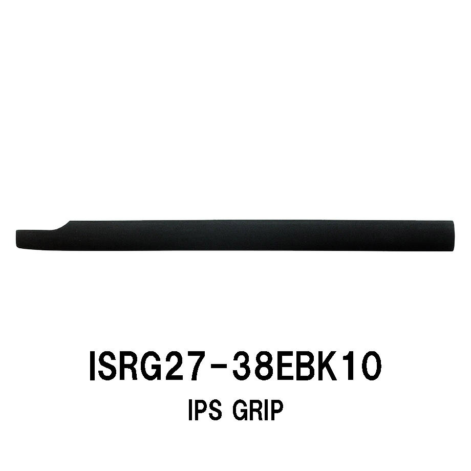 ISRG27-38EBK10 IPS用グリップ EVAグリップ 全長380mm 内径10.0mm 外径27.0mm FujiリールシートIPS用 ストレートリアグリップ Black ブラック パイプシート ジャストエース JUSTACE ファイブコア リールシート 釣り フィッシング ロッドビルディング グリップ