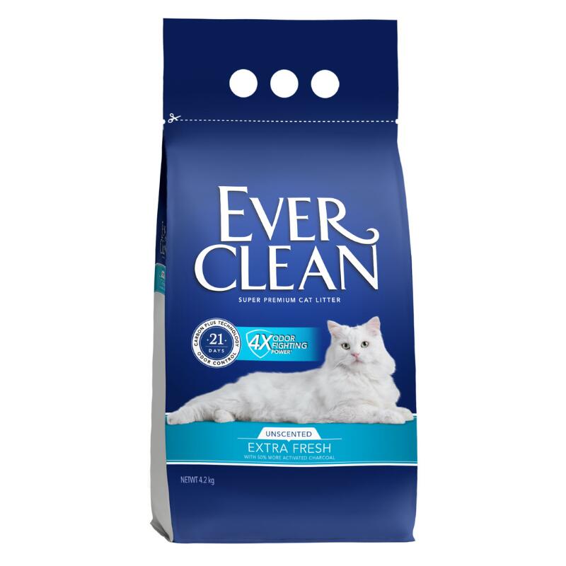 Rakuten - エバークリーン・エクストラフレッシュ（無香タイプ） 4.2kg［5060412219549／猫砂／ネコ砂／ベントナイト／香り／消臭］