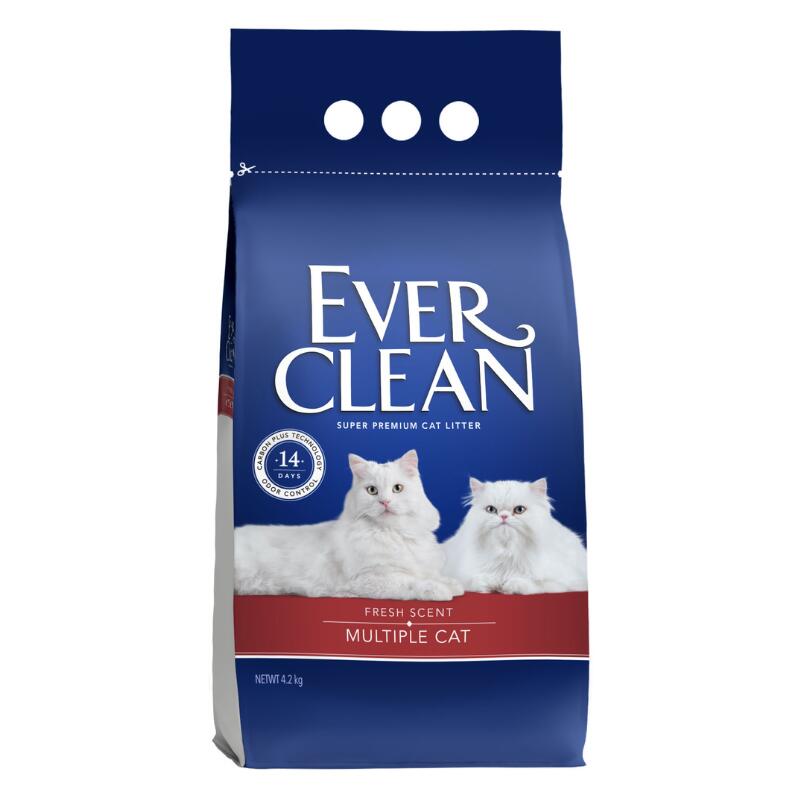 Rakuten - エバークリーン・多頭飼い用猫砂（芳香タイプ） 4.2kg［5060412219556／猫砂／ネコ砂／ベントナイト／香り／消臭］
