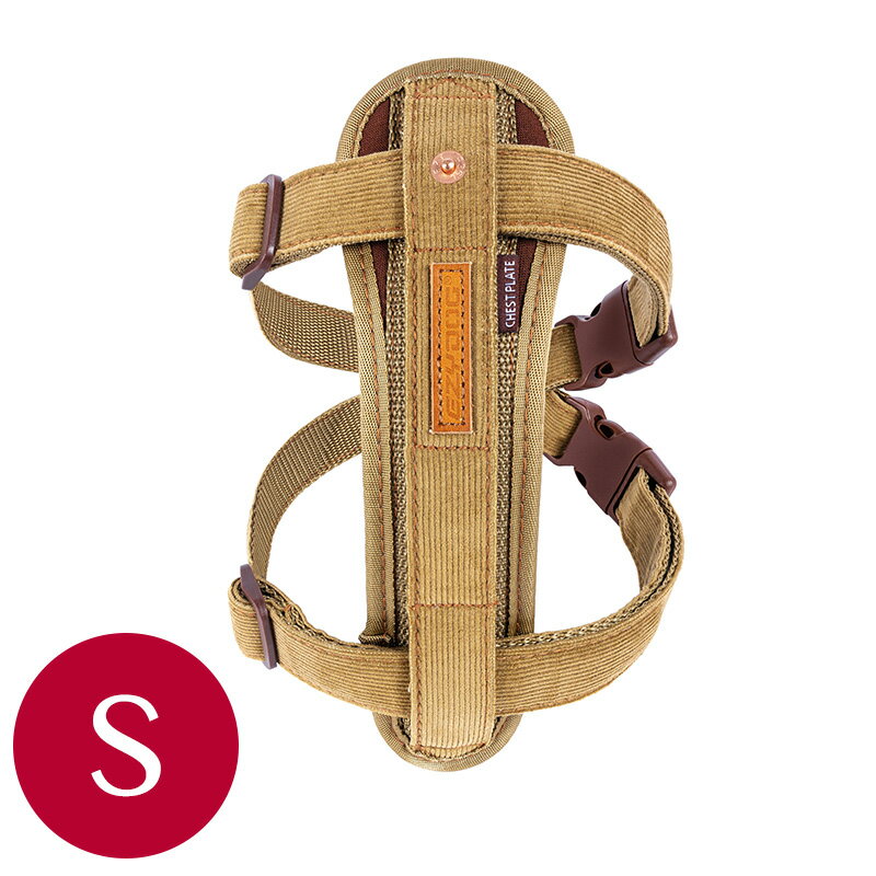 EZYDOG ハーネス コーデュロイ S［4959283058108／胴輪／イージードッグ／おしゃれ／オシャレ／散歩／ペット／犬／オーストラリア／小型犬／キャンプ／アウトドア］