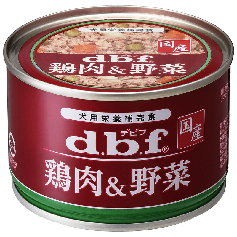 【24缶セット】デビフ 鶏肉＆野菜 150g×24缶［4970501032717／国産／日本製／dbf／ドッグフード／ウェットフード／小型犬／中型犬／大型犬／成犬／シニア犬／老犬／高齢犬／ペット］ 1