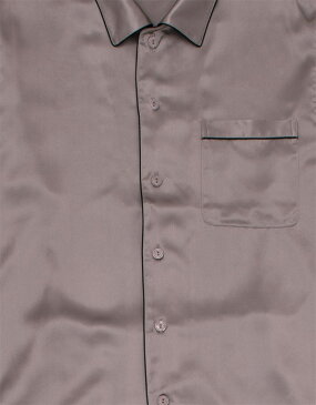 【10％OFF】ワコール 睡眠科学 シルクサテン メンズパジャマ 上下セット メンズ YGX509