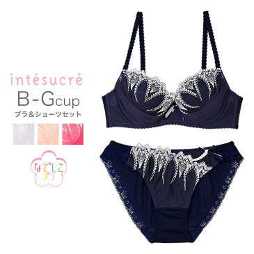 【50％OFF】アンテシュクレ intesucre なでしこブラ プリュム ブラセット BCDEFGカップ IBT143