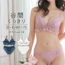 アンテシュクレ intesucre 毎日フィットブラ Wパッドボリュームタイプ ブラセット くっきり谷間メイク BCDEカップ アンダー60/65/70/75c...