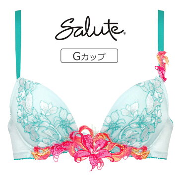 【30%OFF】ワコール サルート 53G フロントエックスプラスブラ ブラジャー単品 全4色 G/65-75 BTJ753