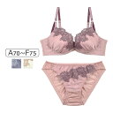 【20%OFF】COCO Linge ボタニカルサテン ブラセット 全3色 A-F/65-75 327187